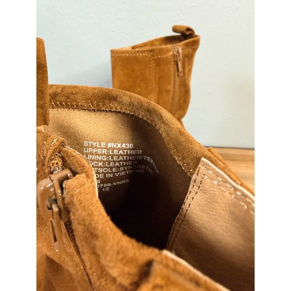 Madewell The Idris Ankle Boot Leather Russet Size‎ 12